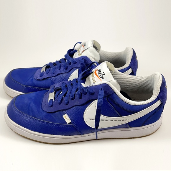 Nike Court Vision Low Premium Royal Blue US Mens 10.5 - Picture 2 of 5